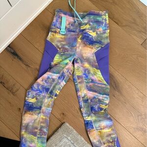 Lululemon Athletica Women’s Colorful Leggings - Purple/Blue and Multicolor